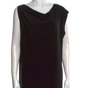 NORMA KAMALI Asymmetrical black mid-long shift Dress sz large